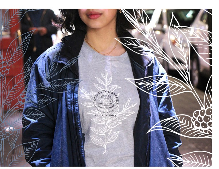 Old City Coffee T-Shirt Ashley Wearing