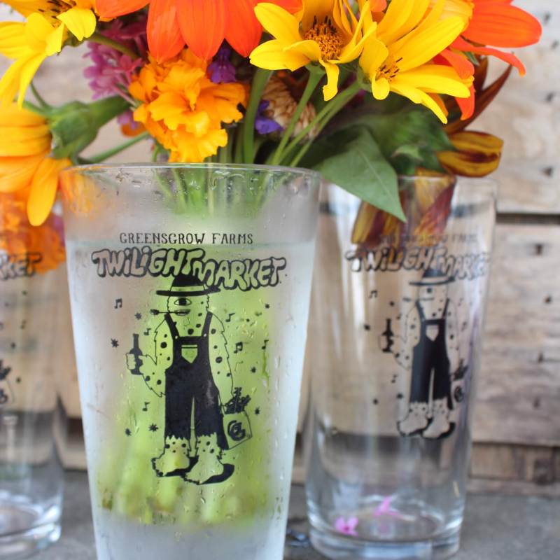 Twilight Market pint glasses